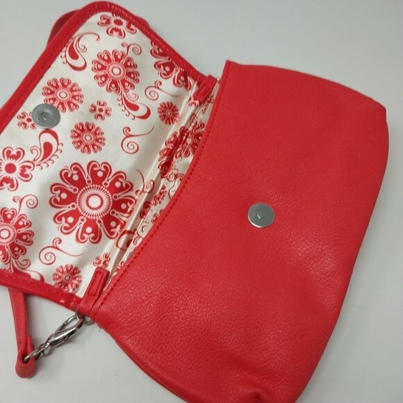 Grace Adele Melon Orange Crossbody Bag. - Picture 9 of 14